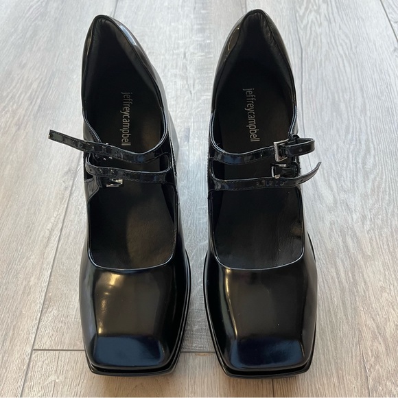 Jeffrey Campbell Corgi Double Strap Mary Jane Platform Pump - Picture 3 of 9